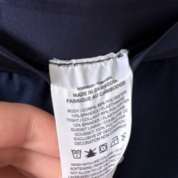 Nike Navy Athletic Tennis Skirt with White Accents Size Medium - Picture 5 of 6